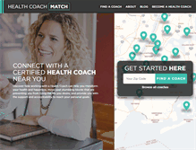 Tablet Screenshot of healthcoachmatch.com